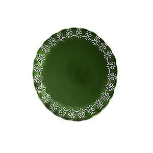 NEW Maioliche Jessica Stoneware Christmas Plates Set of 4 Free Shipping